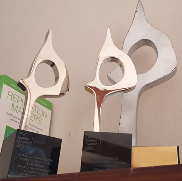 SABRE award trophies won by Reputation Matters